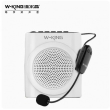 维尔晶KS03小蜜蜂扩音器教师专用U盘播放喇叭导游无线耳麦白色